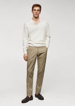 Pantaloni chino slim fit twill