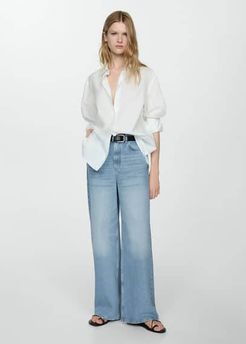 Jeans wideleg vita bassa