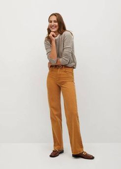 Knitted shirt sweater medium brown - XL - Women