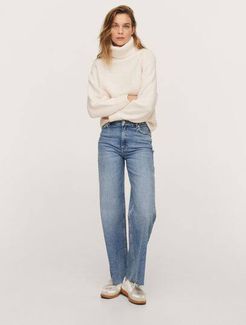 Turtle neck oversize sweater ecru - XS - Women