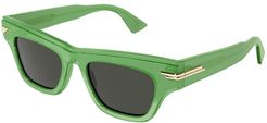Bottega Veneta, Sunglasses Verde, Donna, Taglia: ONE Size