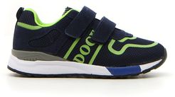 Sneakers Bambino Blu In Materiale Sintetico/materie Tessili Con Chiusura In Velcro
