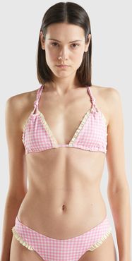 Benetton, Triangolo Mare Vichy, Rosa, Donna