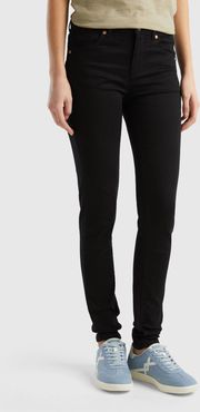 Benetton, Jeans Push Up Skinny Fit, Nero, Donna