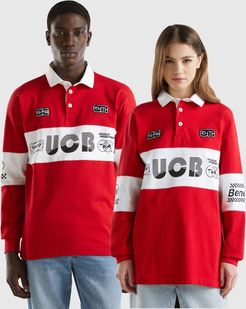 Benetton, Polo Rugby Rossa, Rosso, Donna