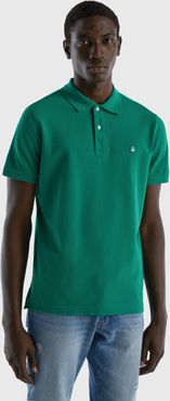 Benetton, Polo Verde Scuro Regular Fit, Verde Scuro, Uomo