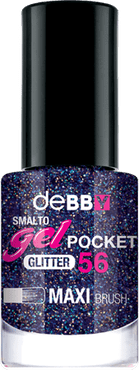 smalto gelPOCKET - disponibile in 28 colori - 56 purple glitter