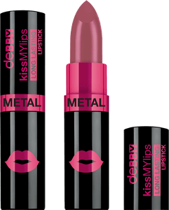 kissMYlips  long lasting METAL lipstick - Disponibile in 4 Colori - 18 burgundy metal