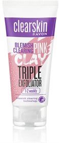Avon Detergente Esfoliante Pink Clay Blemish Clearing Clearskin