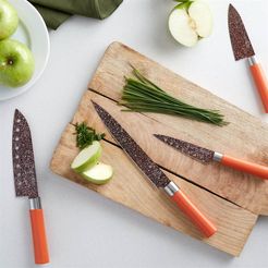 Set di 4 coltelli da cucina in stile giapponese