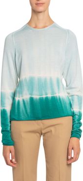 Ombre Tie-Dye Long-Sleeve Sweater