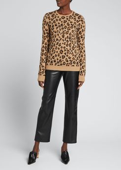 Lenora Cheetah Jacquard Sweater
