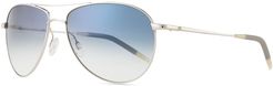 Benedict Basic Aviators, Silver/Chrome