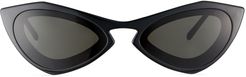 Angular Acetate Cat-Eye Sunglasses