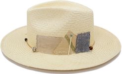 Sand Dollar Straw Fedora Hat