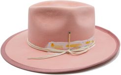 Babe Rainbow Painted Fedora Hat