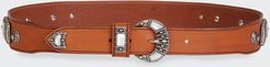 Asta Vitello Leather Western Belt