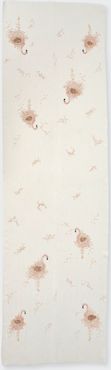 Flamingo Embroidered Cashmere Scarf