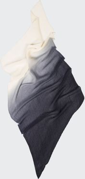 Ombre Cashmere-Silk Stole, Indigo