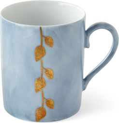 Daphne Lavande Gold-Leaf Mug, Blue