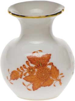 Chinese Boutique Rust Medium Bud Vase with Lip