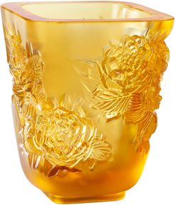 Amber Pivoines Small Vase