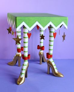 High Heel Shoes Square Table