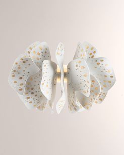 Nightbloom White Gold Wall Light