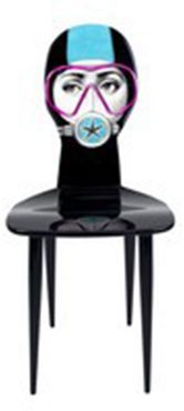 Chair Silvia Submarine Turquoise/Mask Pink