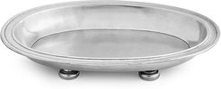 Peltro Oval Shallow Bowl with Feet