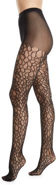 Deco Lace Net Sheer Control-Top Tights