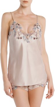 Maison Camisole with Floral Embroidery