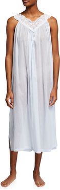 Amina 1 Sleeveless Long Cotton Nightgown