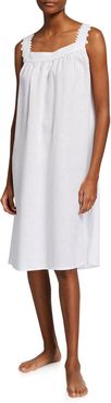 Claudine 1 Linen-Cotton Sleeveless Nightgown
