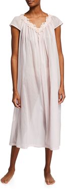 Vicky 2 Cap-Sleeve Long Nightgown