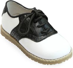 Luke Two-Tone Leather Saddle Shoes, Toddler/Kids