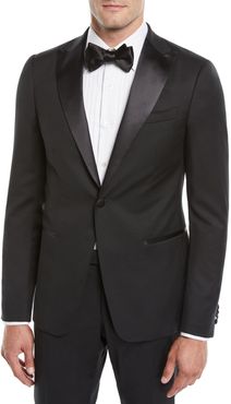 Satin-Lapel Tuxedo Suit