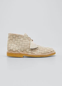 Woven Suede Desert Boot