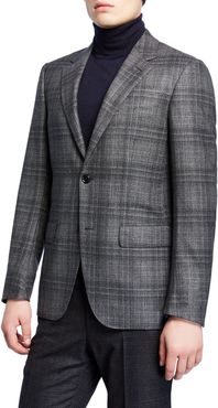 Plaid Wool Regular-Fit Sport Coat