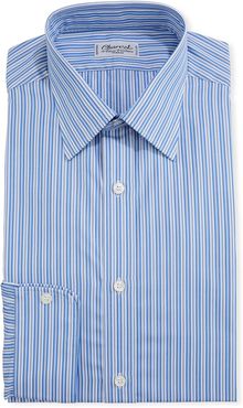 Shadow-Stripe Cotton Dress Shirt