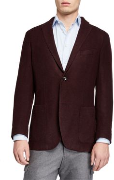 Plush Wool Two-Button Jacket