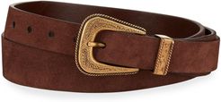 Suede Western Belt