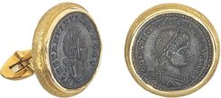 18k Gold Ancient Coin Cufflinks