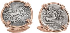 18K Rose Gold Ancient Jupiter Coin Cufflinks