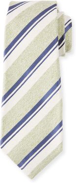 Textured Stripe Silk Tie