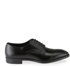 Textured Patent Leather Formal Derby Shoes