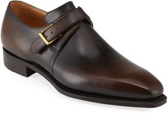 Arca Leather Monk-Strap Loafers
