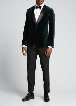 Velvet Shawl-Lapel Dinner Jacket