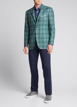 Plaid Cashmere Sport Jacket