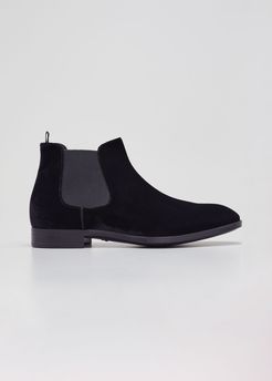 Velvet Chelsea Boots